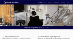 Desktop Screenshot of hareskovklinikken.dk